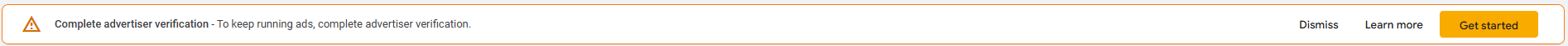 message verificatin in google ads
