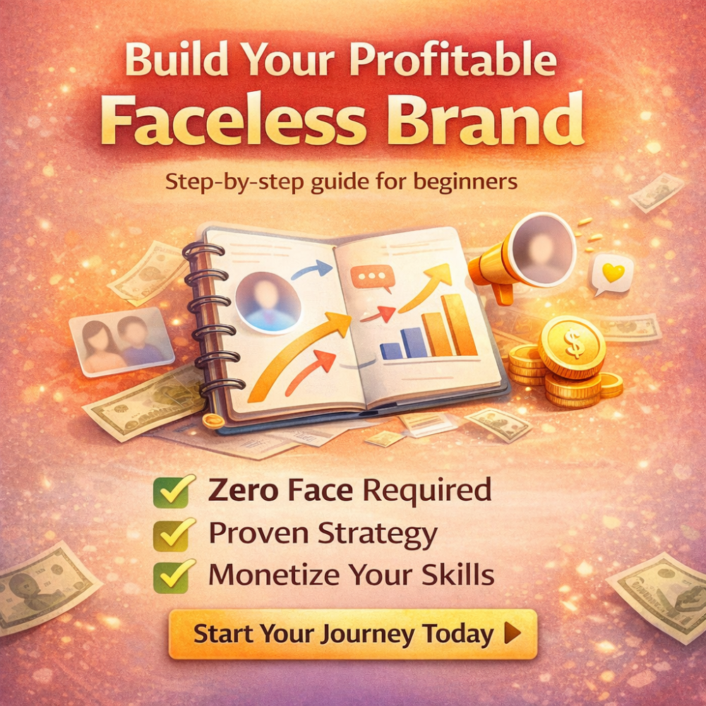 The Complete Starter Guide to Building a Profitable Faceless Brand